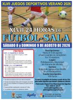 INSCRIPCIONES 24 HORAS FÚTBOL SALA